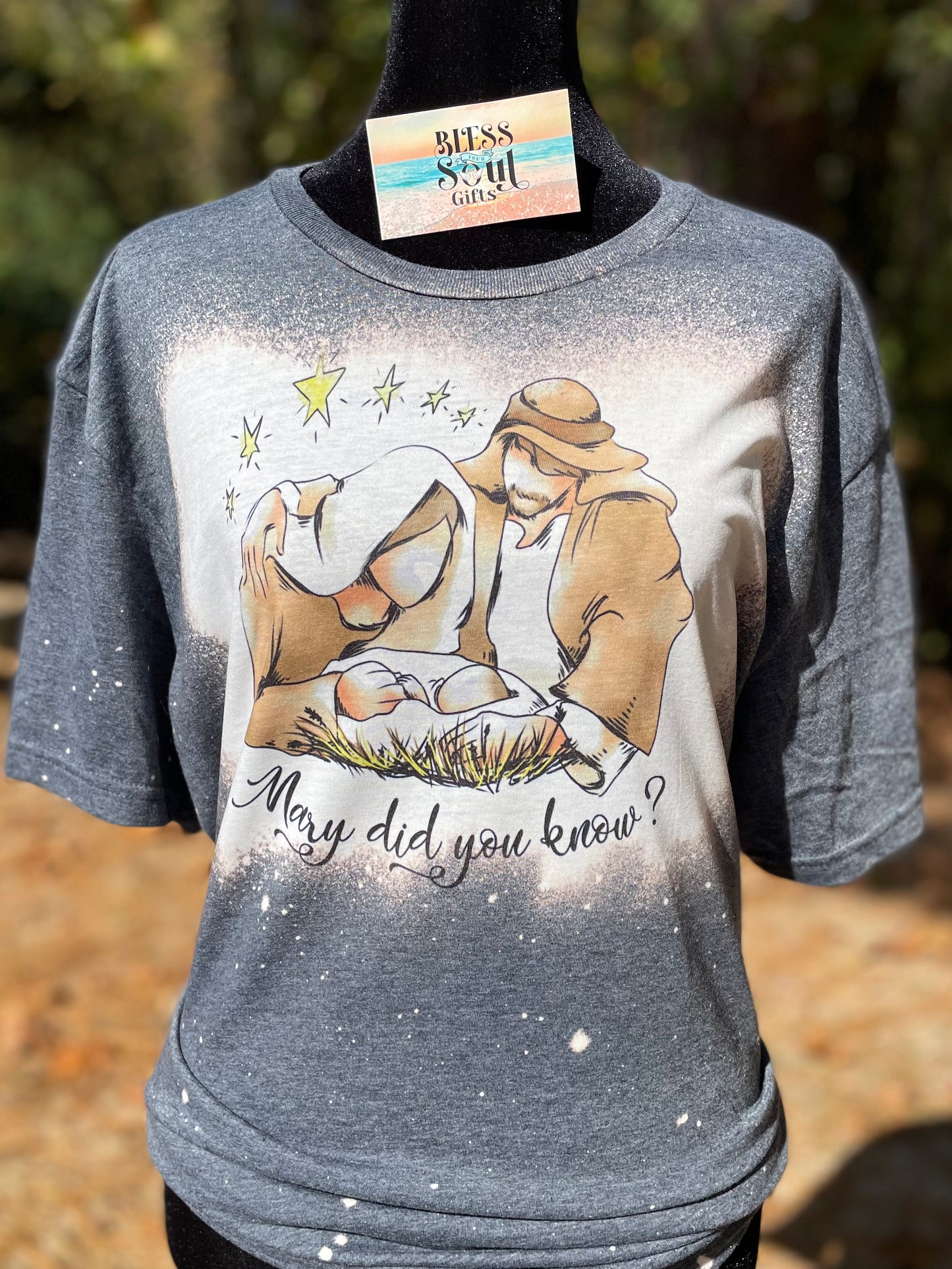 Mary Did You Know? Bleached Night Sky T-shirt