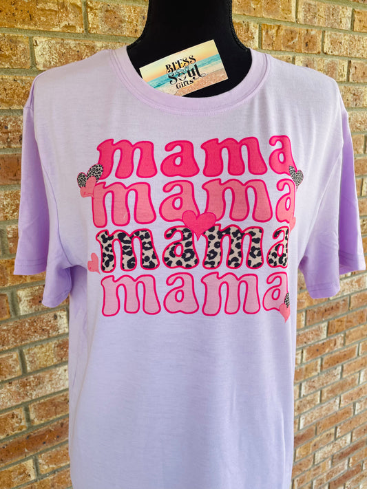 Custom for Linda lavender pink mama tee