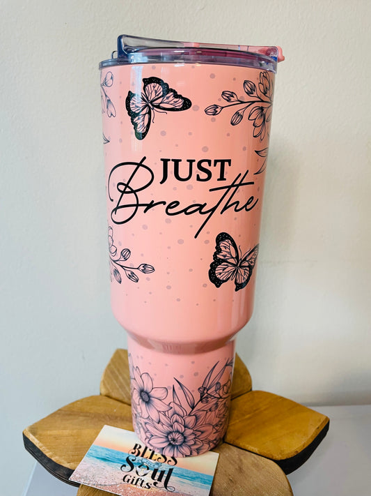 Just Breath 40 oz tumbler