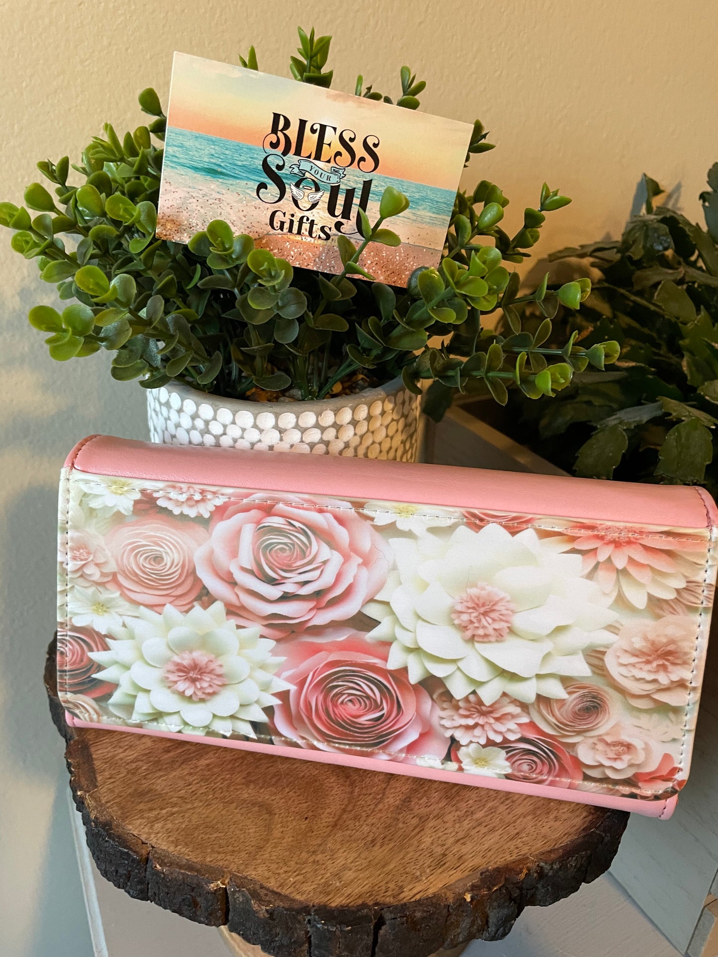 Pink Floral Wallet