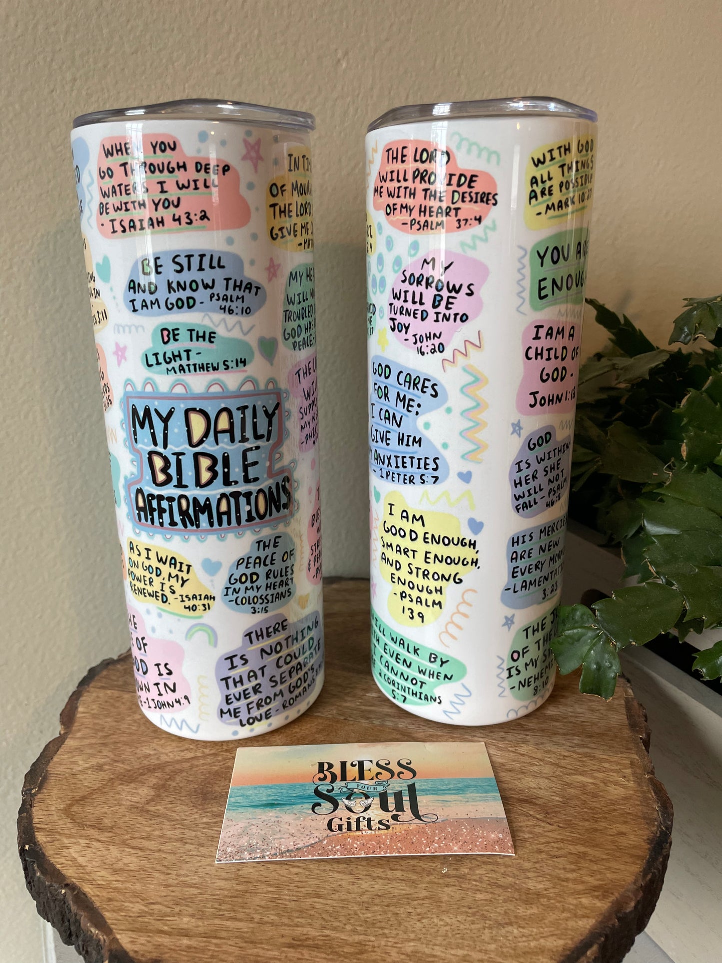 Bible Affirmations Tumbler